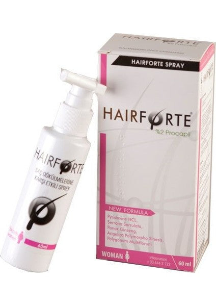 Hairforte Advanced Anti-Hair Loss Spray for Women - 60ml - Nourishing Scalp Treatment