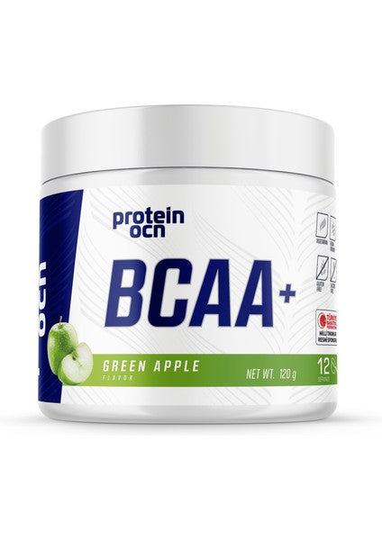 Proteinocean BCAA+ Raspberry Powder 120g - 12 Servings for Muscle Recovery