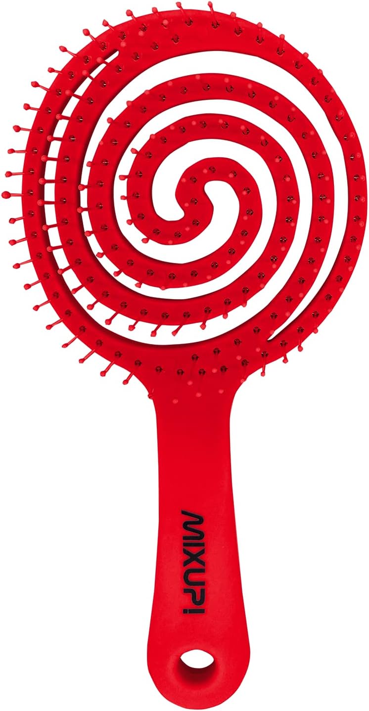 Mixup! Organic Purple Soft Touch Detangling Hair Brush for Gentle Styling