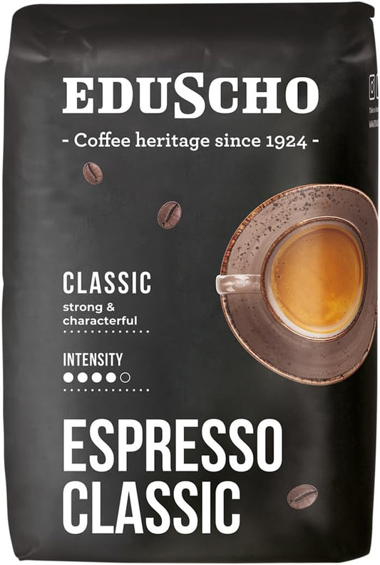 Tchibo Eduscho Espresso Classic Whole Bean Coffee, 500g Intense Blend