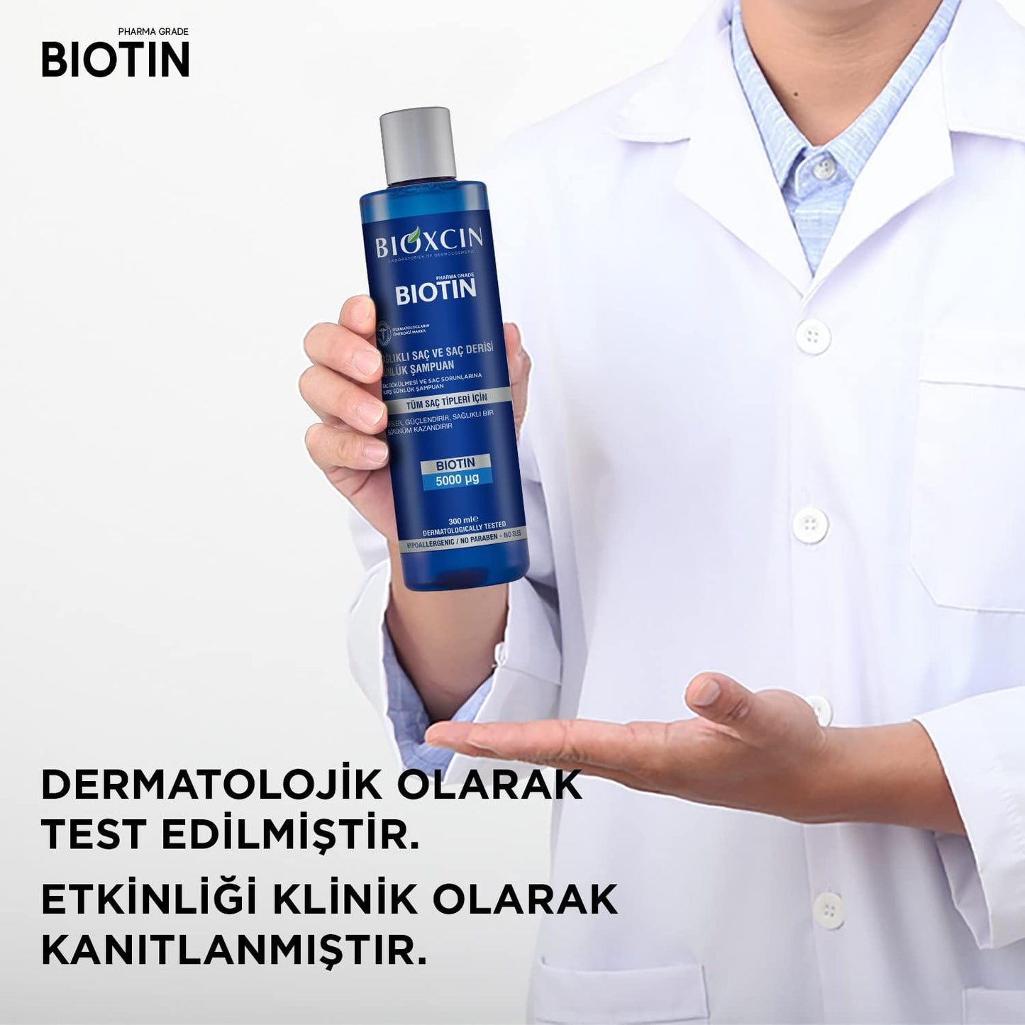 Bioxcin Biotin Daily Shampoo: Healthy Hair & Scalp, 300ml Volume & Strength