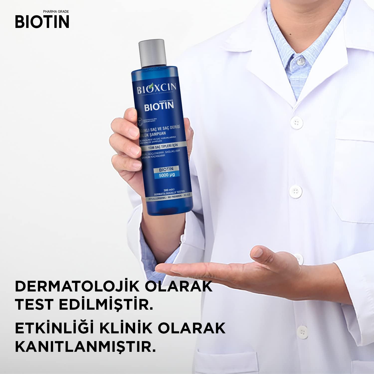 Bioxcin Biotin Daily Shampoo: Healthy Hair & Scalp, 300ml Volume & Strength