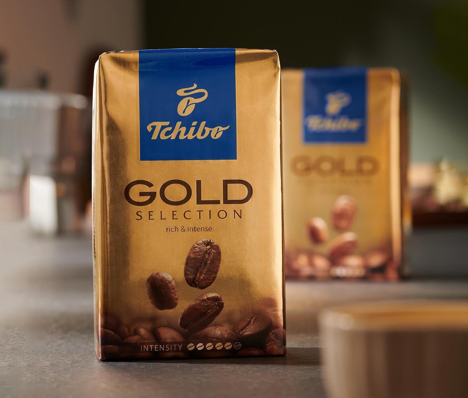 Tchibo Gold Selection Ground Filter Coffee, Rich Medium Roast, 2x250g Bundle