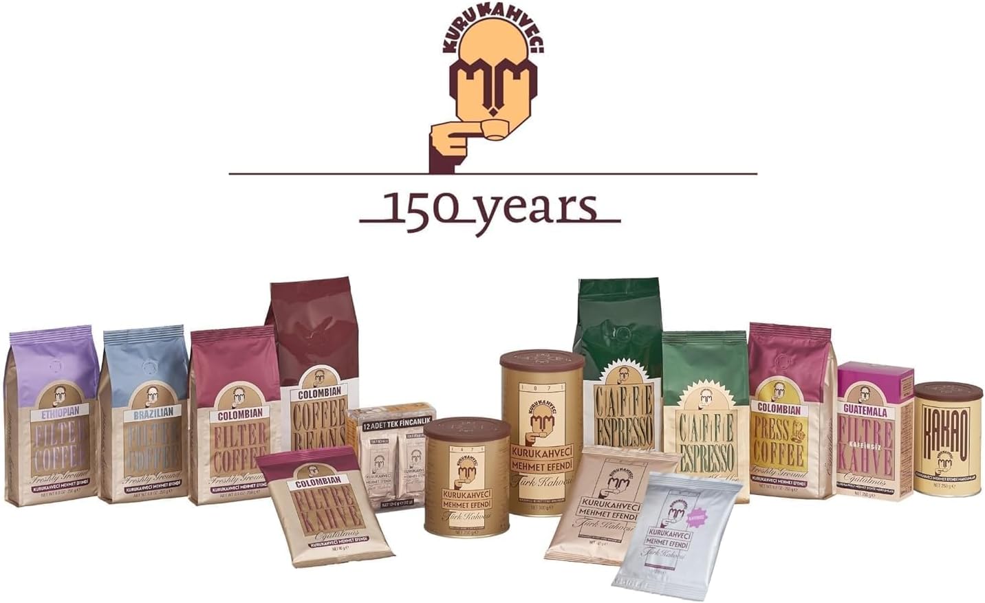 Kurukahveci Mehmet Efendi Brazilian Filter Coffee 250g - Rich, Aromatic, Freshly Ground Arabica