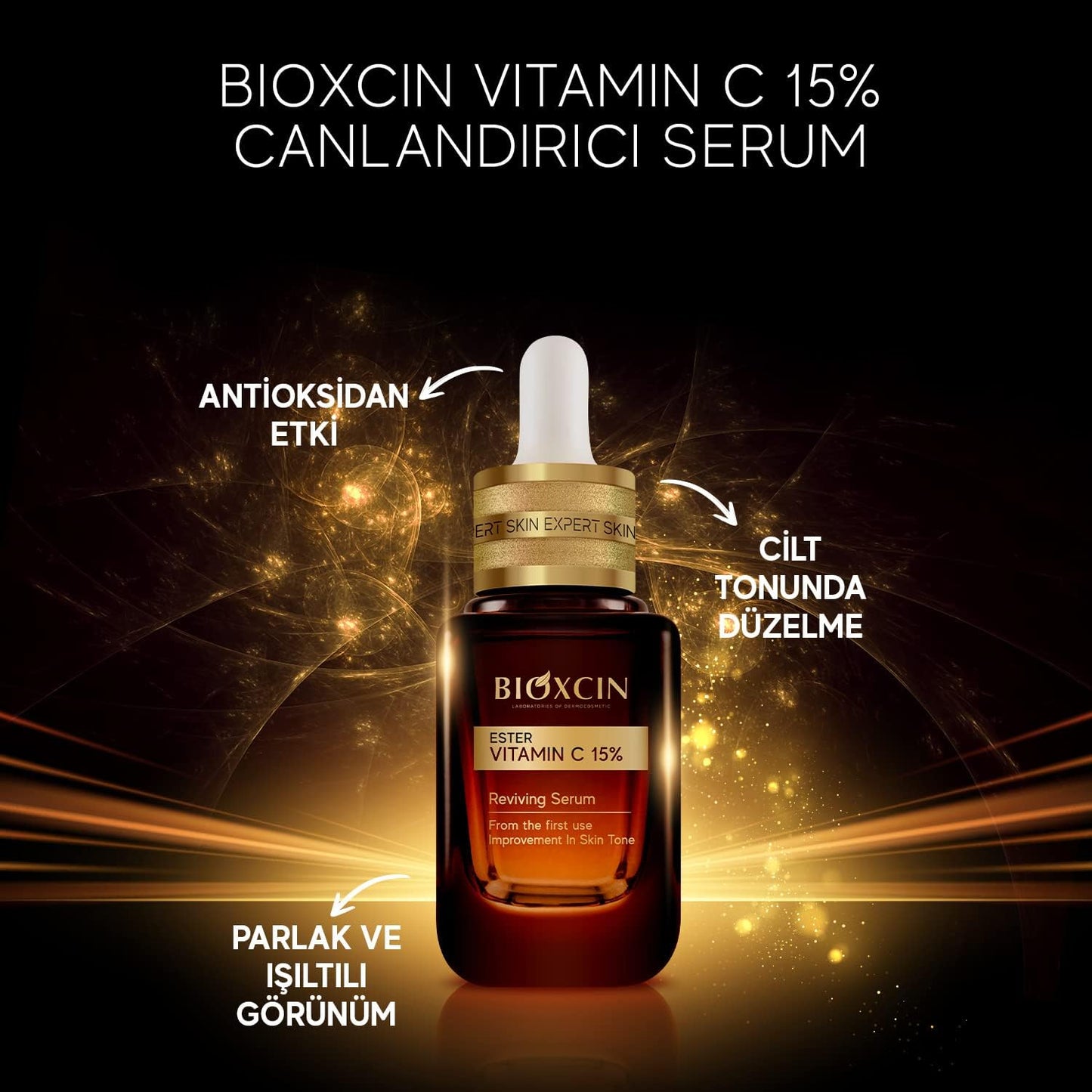 BIOXCIN Ester C 15% Niacinamide 2% Brightening Revitalizing Facial Serum