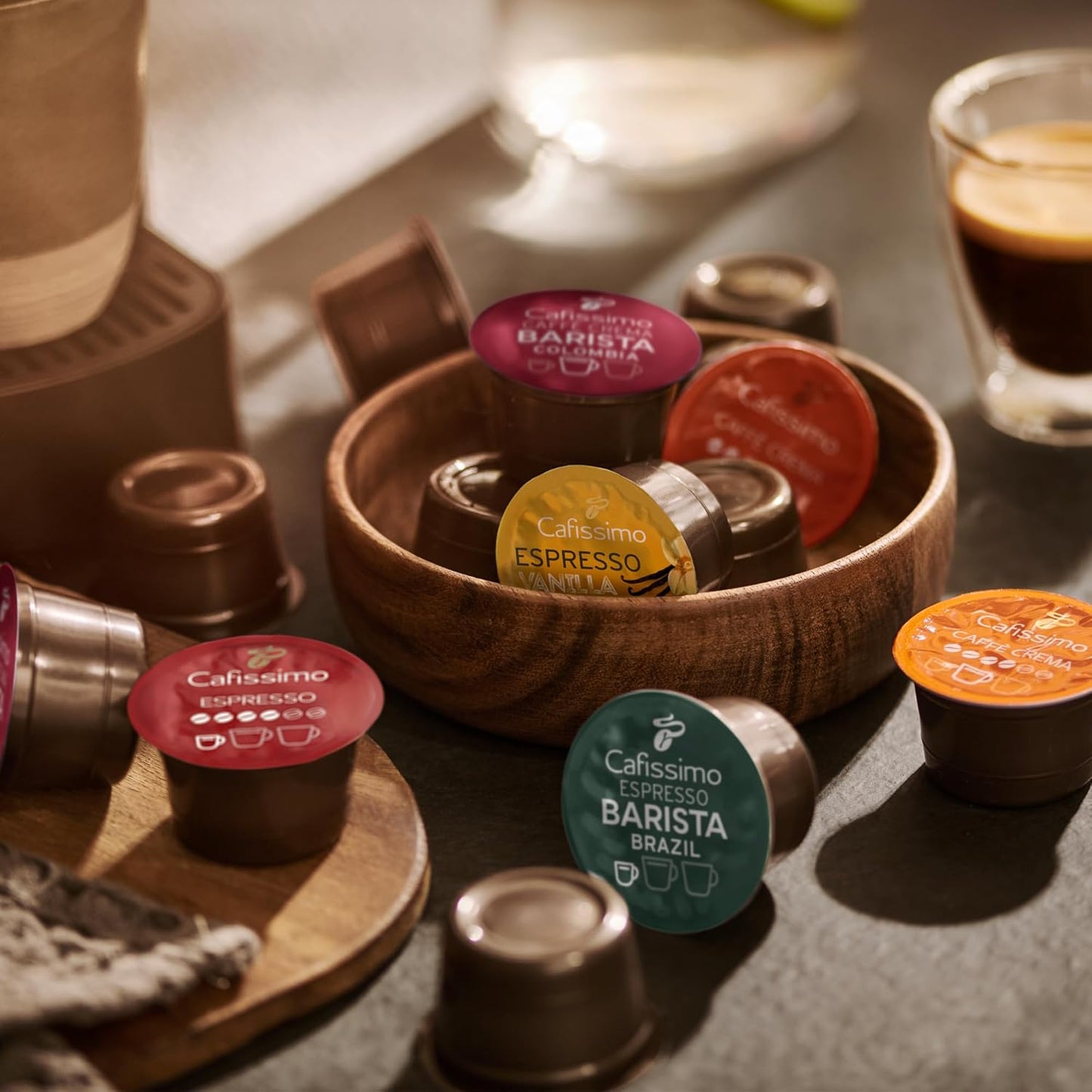 Tchibo Espresso Double Choc Coffee Capsules - Rich Chocolate Flavor, 10 Count