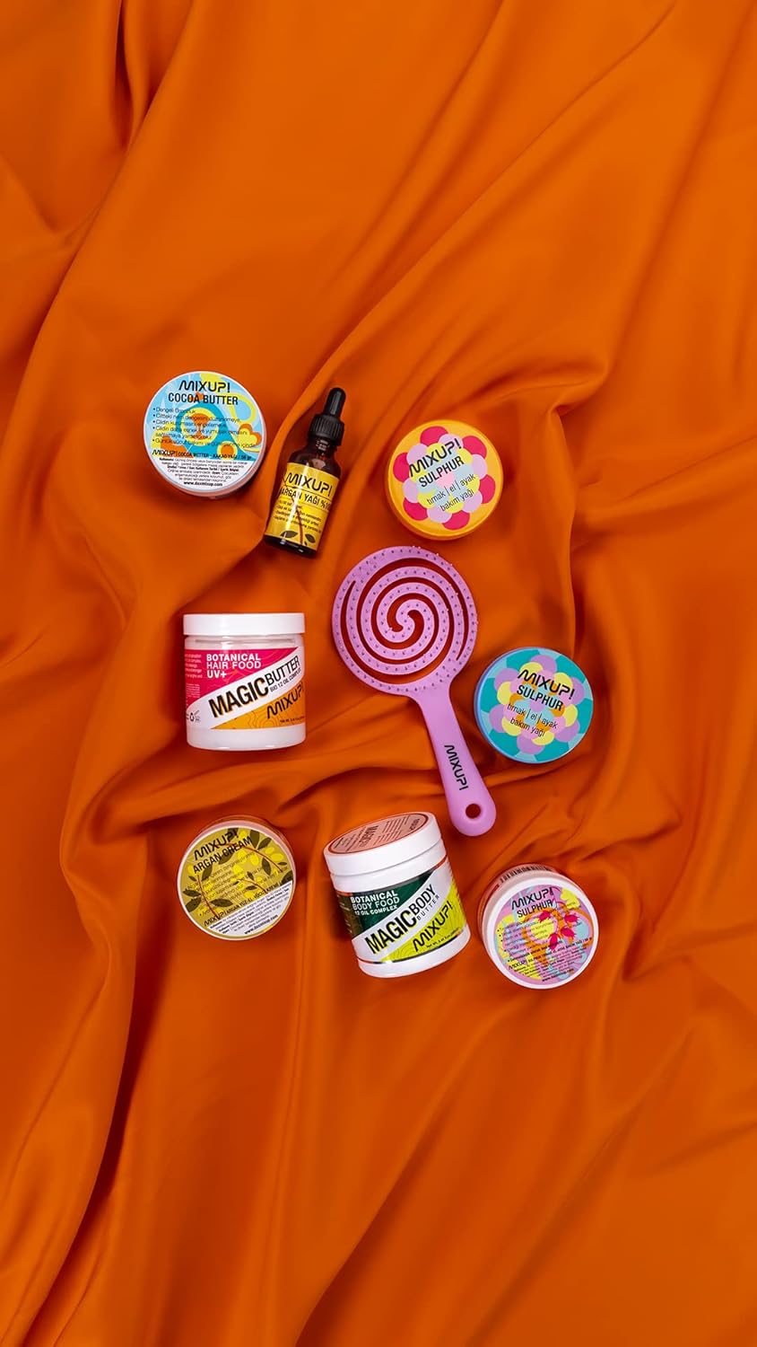 Mixup! Organic Purple Soft Touch Detangling Hair Brush for Gentle Styling