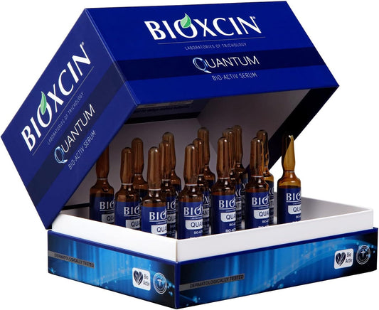 Bioxcin Quantum Bio-Activ Hair Thickening Serum Ampoules, 15x6ml 1-Month Supply