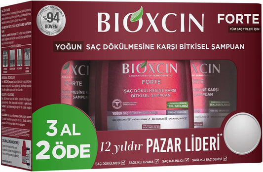 Bioxcin Forte Anti-Hair Loss Herbal Shampoo 900ml for Stronger Healthier Hair
