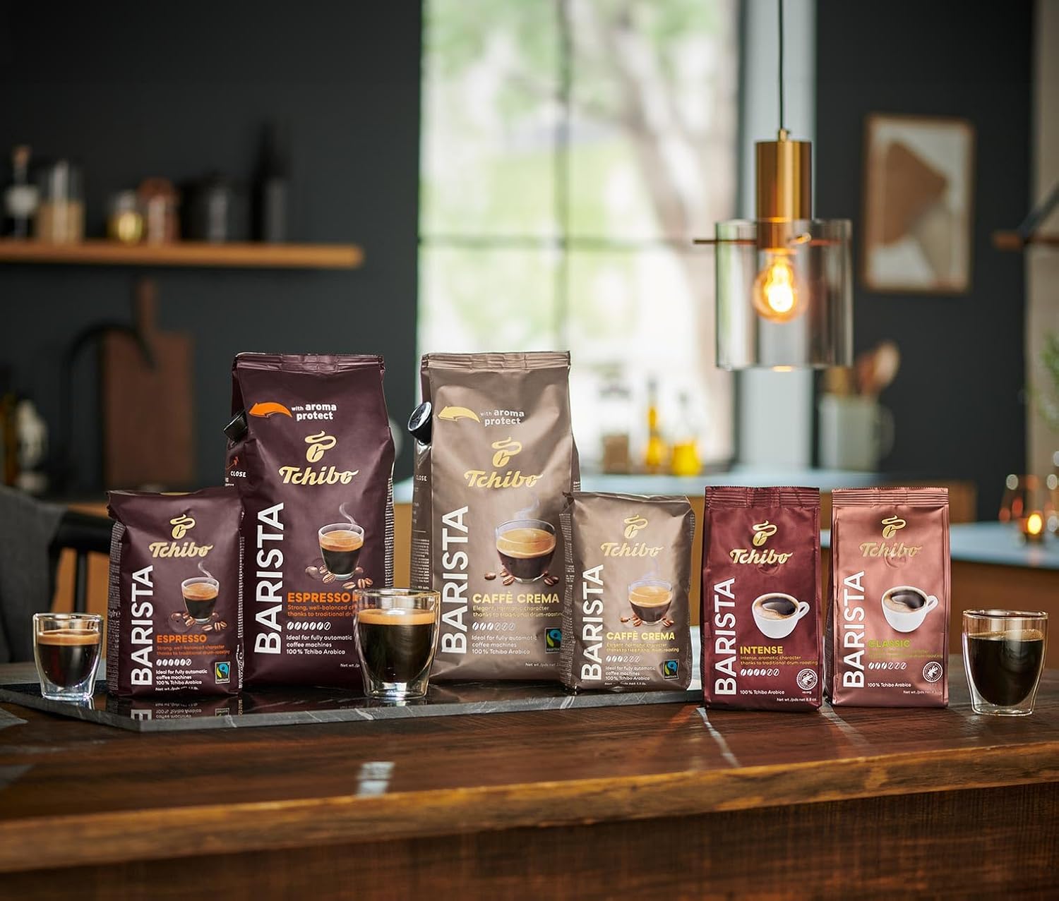 Tchibo Barista Espresso Whole Bean Coffee 500g Dark Roast Rich Flavor