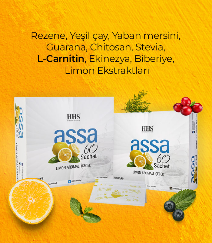 Assa 60 Lemon Flavored Mixed Herbal Tea Sachets for Natural Wellness