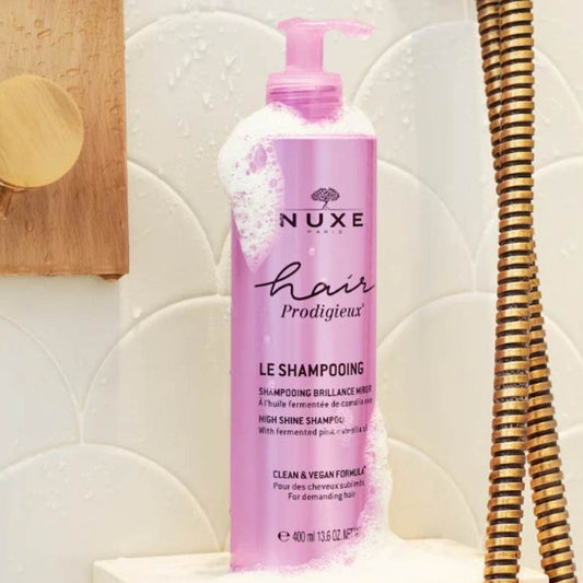 Nuxe Hair Prodigieux High Shine Sulfate-Free Shampoo 400ml for Radiant, Silky Hair