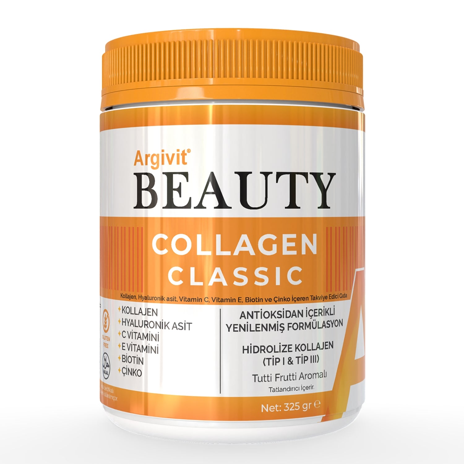 Argivit Beauty Collagen Classic: Hydrolyzed Collagen, Hyaluronic Acid, Vitamins, Zinc