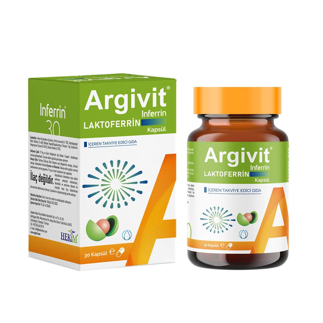 Argivit Inferrin Lactoferrin Capsules - Advanced Immune & Iron Support