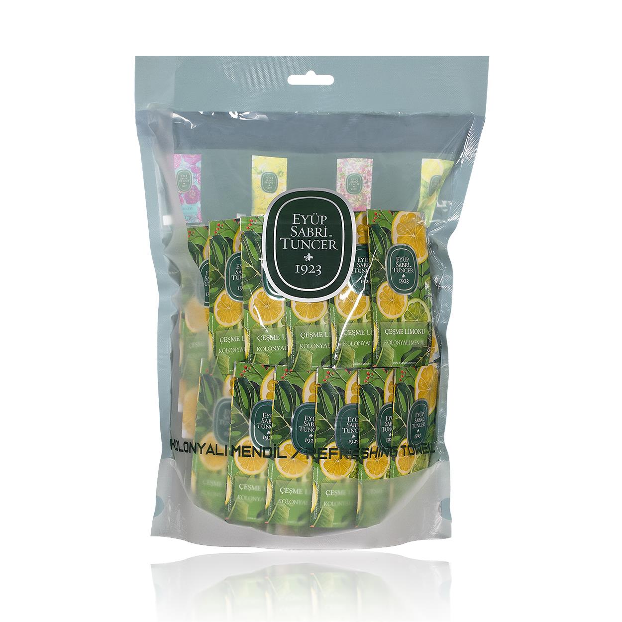 Eyüp Sabri Tuncer Çeşme Lemon Scented Cologne Wipes, 150-Count Small Pack