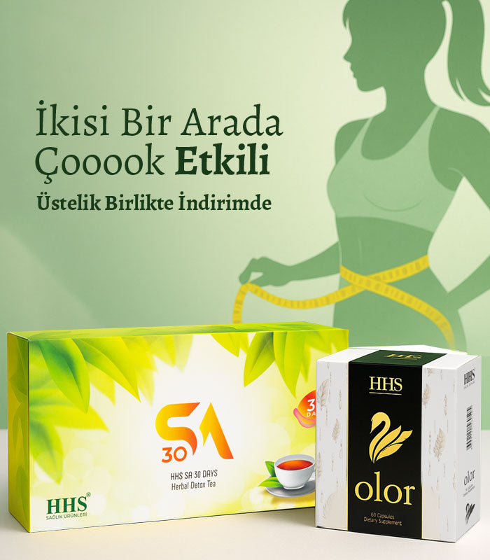 SA30 Herbal Tea & Olor Herbal Diet Capsules Set for Healthy Lifestyle Support
