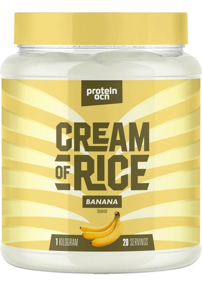 Proteinocean Cream of Rice 1kg Banana Carbohydrate Powder - 20 Servings - Fast Digestion