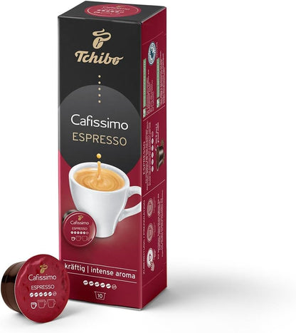 Tchibo Espresso Intense Aroma Coffee Capsules, 10-Pack - Robust Flavor
