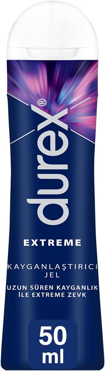 Durex Extreme Long-Lasting Lubricant Gel 50ml - Condom Safe, Dermatologically Tested
