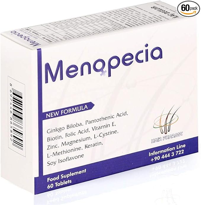Menopecia Menopause Hair Loss Solution: Essential Vitamins & Minerals for Stronger Hair