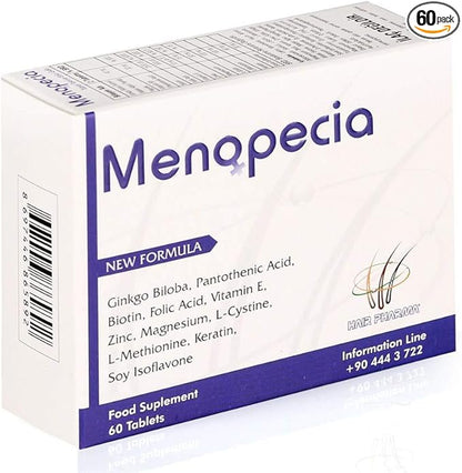 Menopecia Menopause Hair Loss Solution: Essential Vitamins & Minerals for Stronger Hair