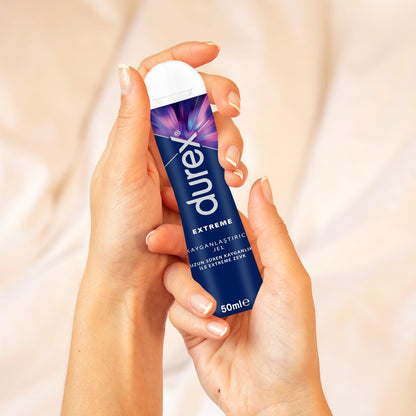Durex Extreme Long-Lasting Lubricant Gel 50ml - Condom Safe, Dermatologically Tested