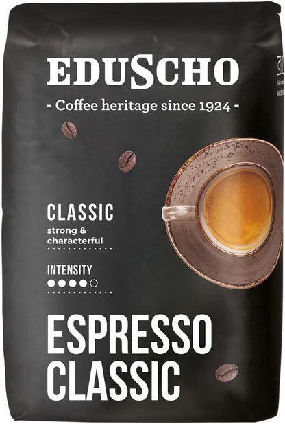 Tchibo Eduscho Espresso Classic Whole Bean Coffee, 500g Intense Blend
