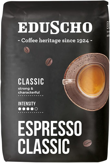 Tchibo Eduscho Espresso Classic Whole Bean Coffee, 500g Intense Blend