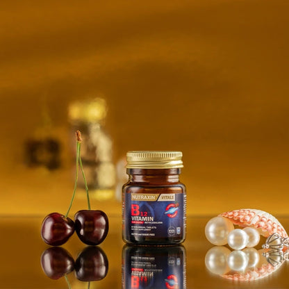 Nutraxin B12 1000mcg Methylcobalamin Sublingual Tablets: Vegan, Fast-Absorbing, 60 Count