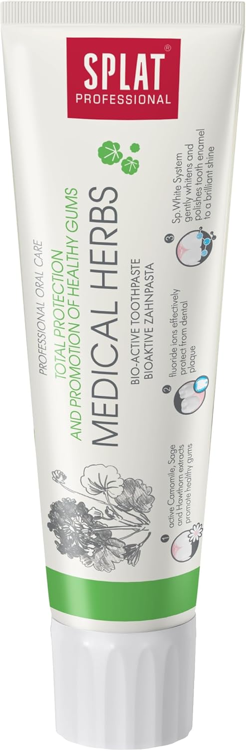 Splat Medical Herbs Gel Toothpaste 100ml: Natural Oral Care for Healthy Gums