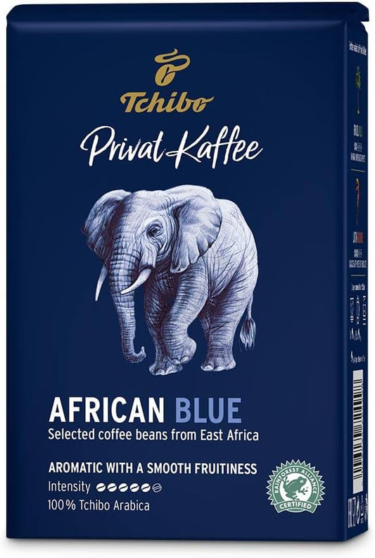 Tchibo Privat Kaffee African Blue Ground Filter Coffee 250g - Floral Berry Aroma