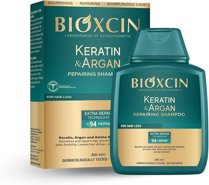 Bioxcin Keratin Argan Repairing Shampoo for Damaged, Worn, Weakened Hair 300ml
