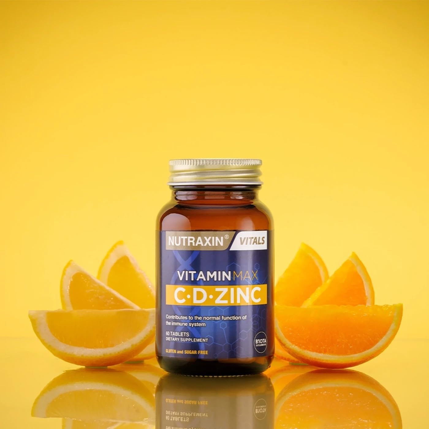 Nutraxin Vitamin Max C-D-Zinc: 60 Tablets, High Potency Immunity Support