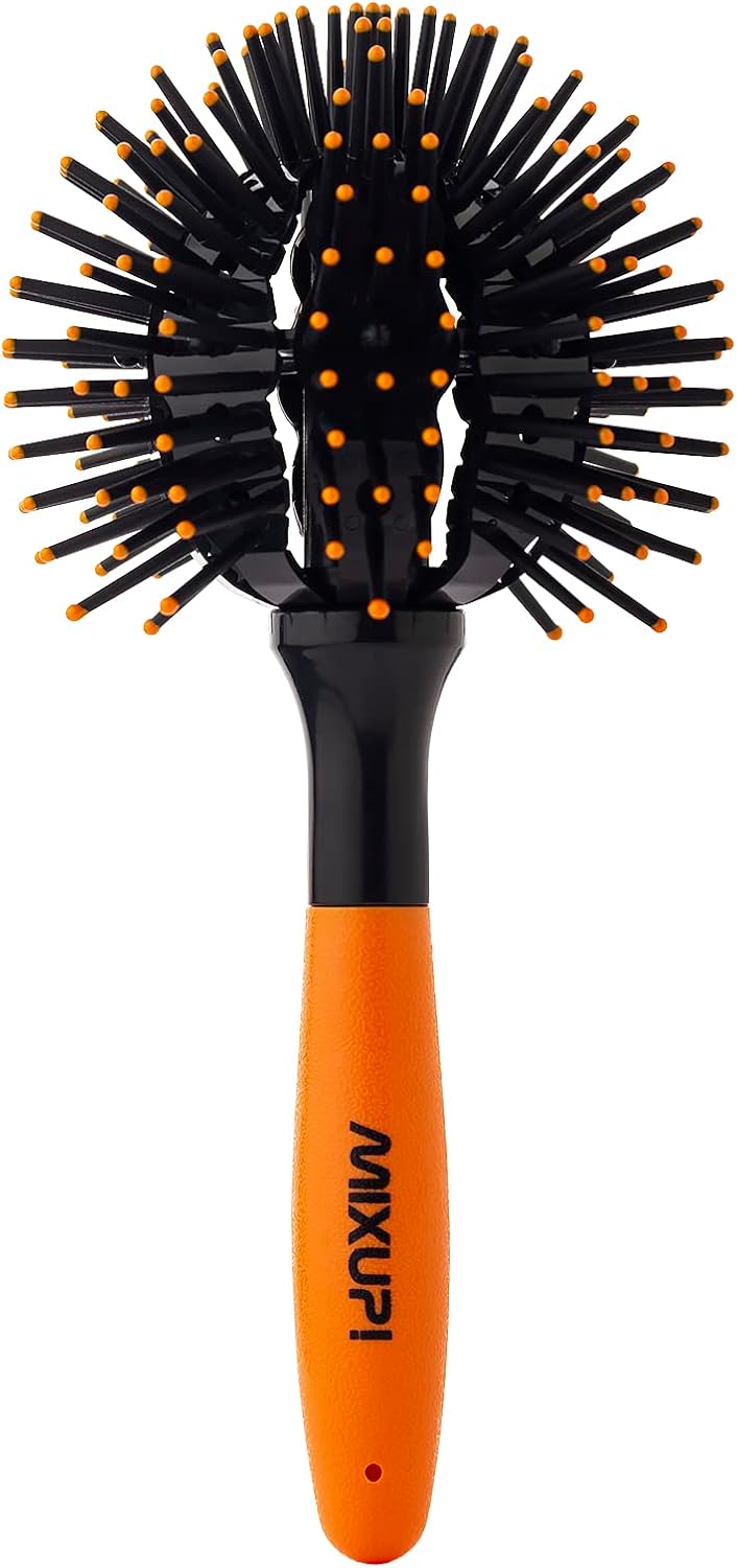 Mixup! 3D Bomb Curl Spherical Detangling Hair Brush for Curly Hair Styling