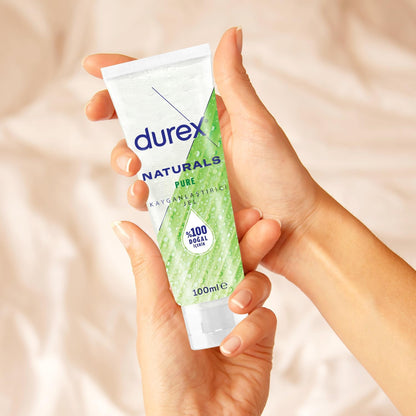 Durex Naturals Pure Water-Based Lubricant Gel 100ml - Gentle Intimate Comfort