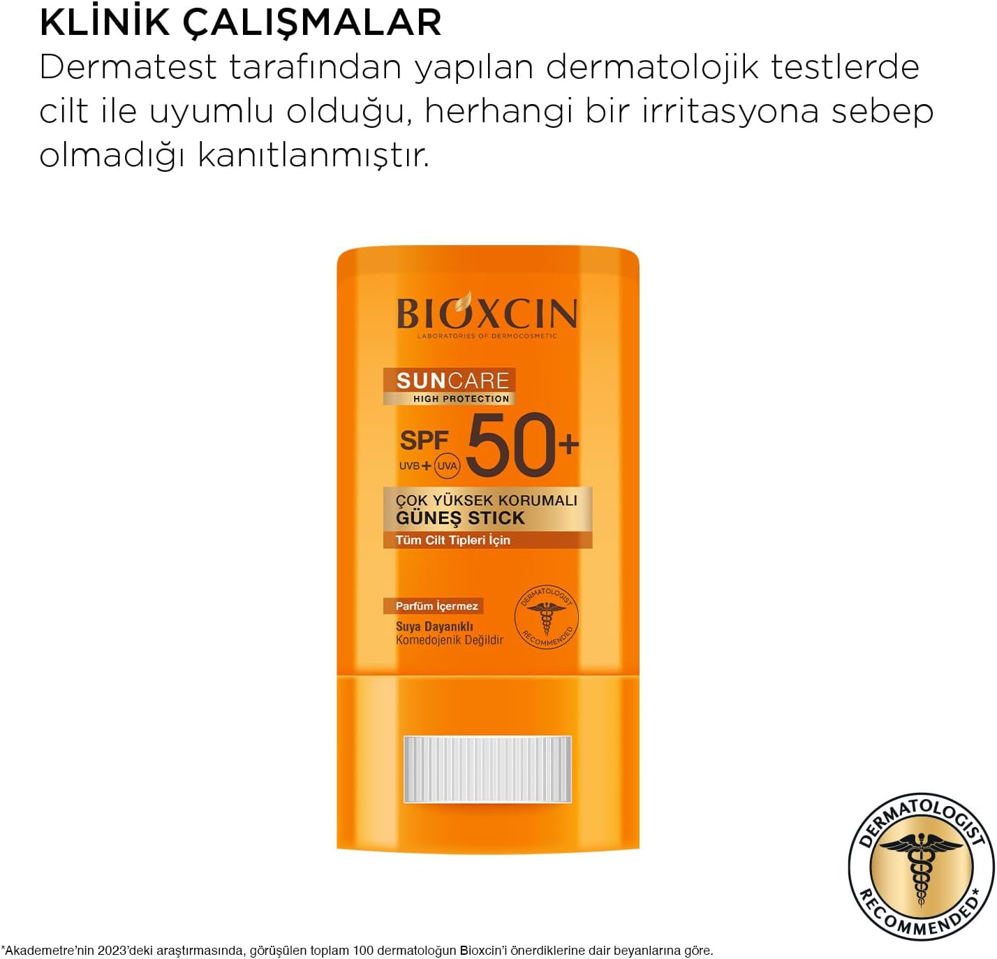 Bioxcin SPF 50 High Protection Sun Stick Sensitive Skin Water Resistant