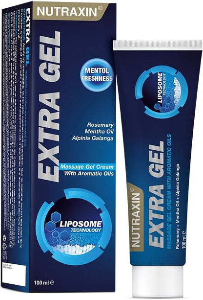 Nutraxin Extra Gel: Advanced Joint & Muscle Relief with Glucosamine, Chondroitin, Liposome Technology, 100ml