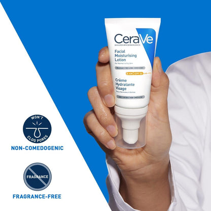 CeraVe AM Facial Moisturizer SPF50: Daily Hydrating Protection for Normal to Dry Skin