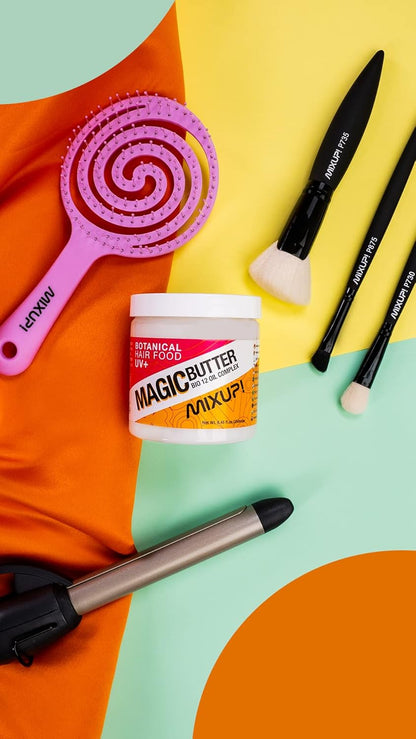 Mixup! Organic Purple Soft Touch Detangling Hair Brush for Gentle Styling