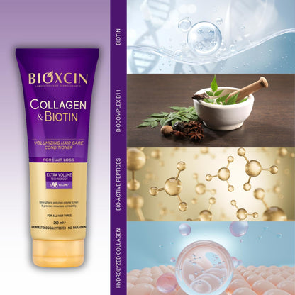 Bioxcin Collagen Biotin Volumizing Conditioner for Thin, Sparse Hair 250ml