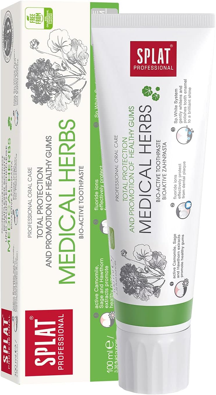 Splat Medical Herbs Gel Toothpaste 100ml: Natural Oral Care for Healthy Gums