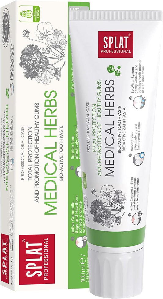 Splat Medical Herbs Gel Toothpaste 100ml: Natural Oral Care for Healthy Gums