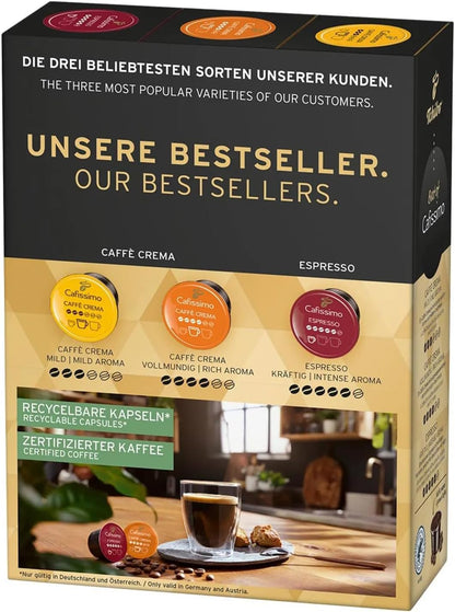 Tchibo Cafissimo 30 Count Coffee Capsules: Fine, Rich, Intense Aroma Set