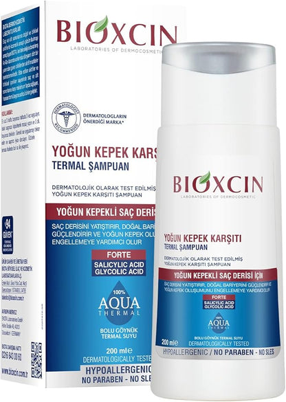 Bioxcin Aqua-Thermal Intensive Anti-Dandruff Shampoo with Probiotics & Thermal Water, 200ml