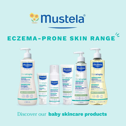 Mustela Stelatopia+ Organic Lipid Replenishing Baby Cream: Eczema-Prone, Anti-Itch, 150ml