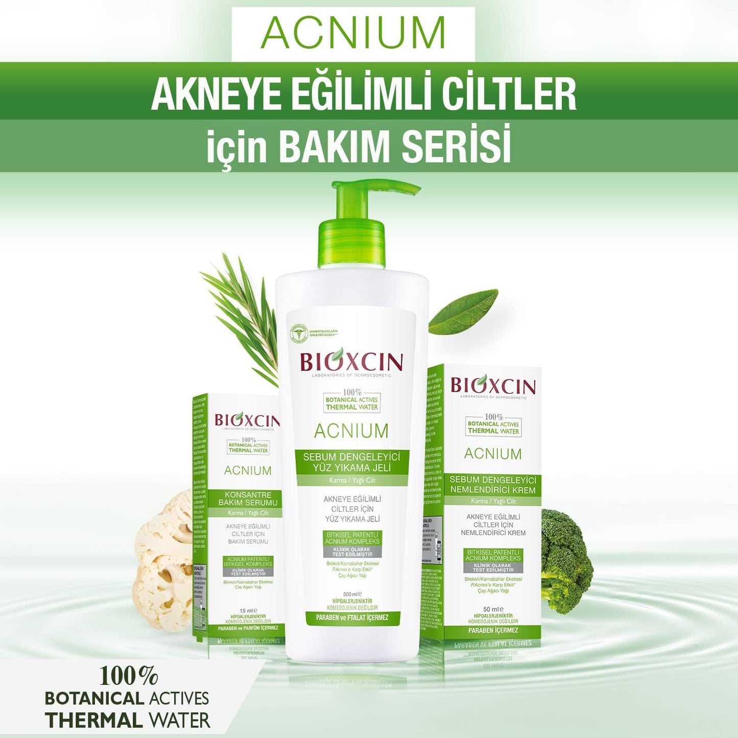 Bioxcin Acnium Balancing Moisturizer Cream 50ml for Oily Acne-Prone Skin