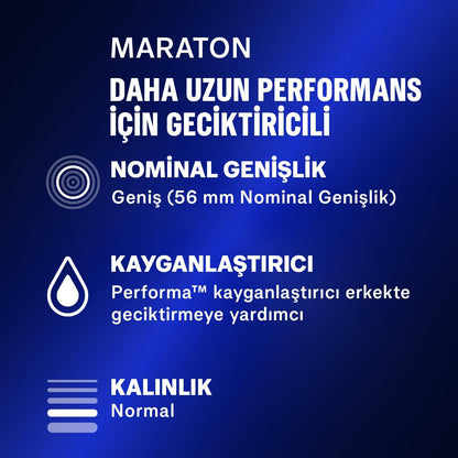 Durex Performa Delay Condoms, 20-Count, Benzocaine 5%, Easy-On, Extended Pleasure