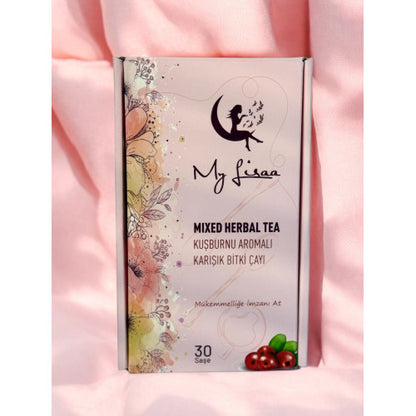 My Lisaa Mixed Herbal Tea Rosehip Flavored 30 Sachets Detox Wellness Blend