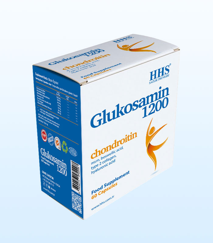 HHS Glucosamine 1200mg Joint Support Supplement with Chondroitin MSM Collagen