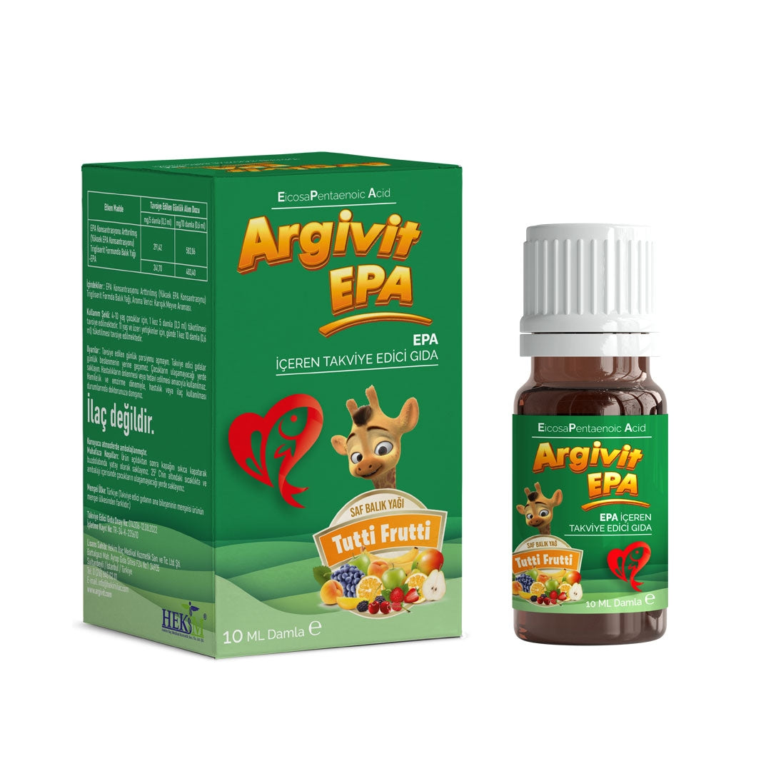 Argivit EPA High Concentration Triglyceride Form Fish Oil Liquid Supplement